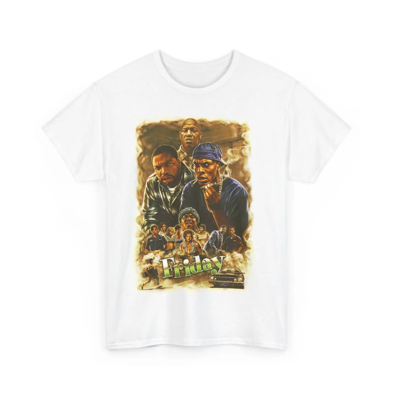 

Friday Movie Ice Cube Chris Tucker Fitter T shirt Unisex Heavy Cotton Tee