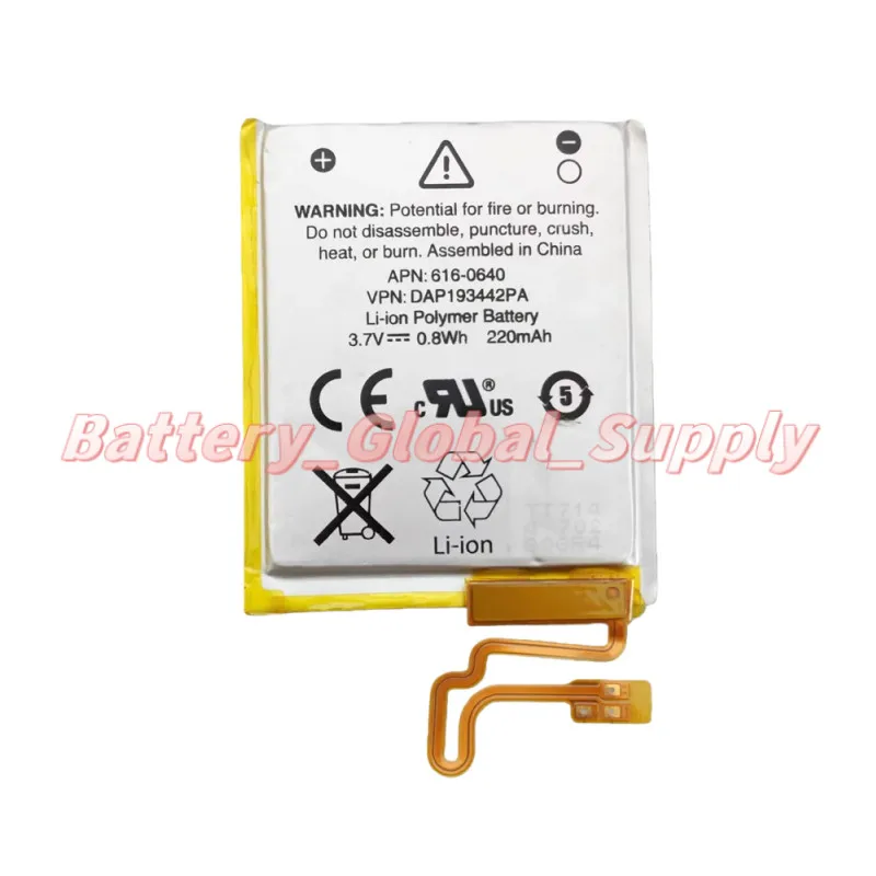 

3.7V 220MAH battery, suitable for Nano7 7G 616-0640 616-0639 fast delivery, brand new 1 piece -