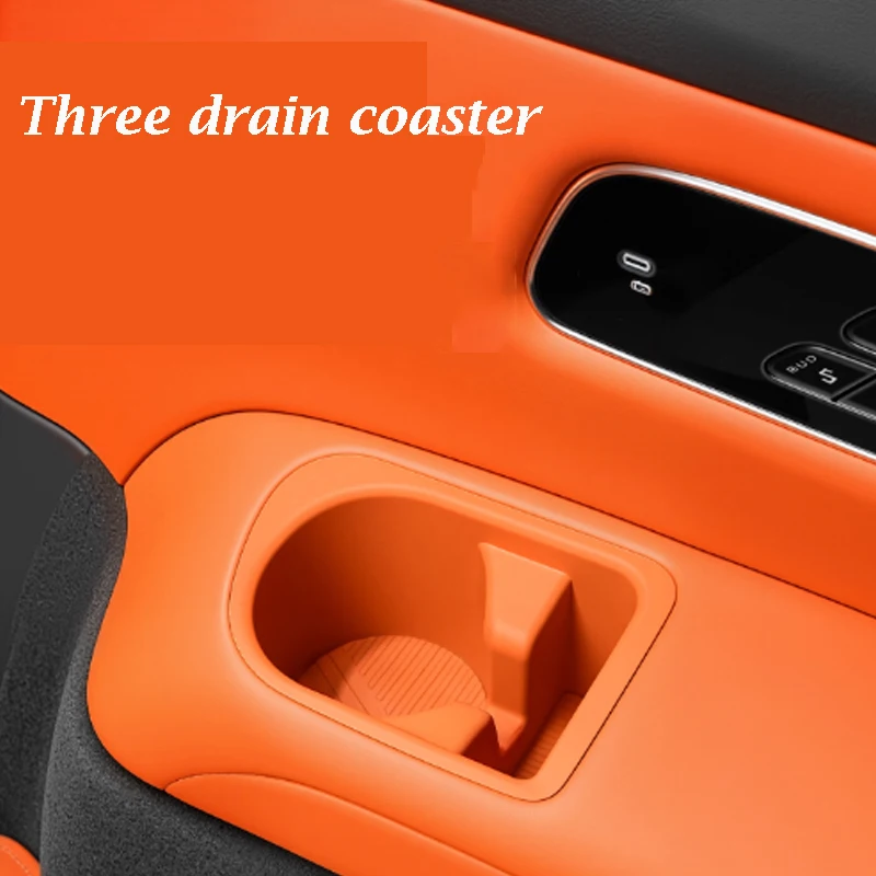 

For Geely Galaxy M9 2025 2026 Three Drain Coaster Silicone Anti Slip Protective Pad Interior Accessories Modification