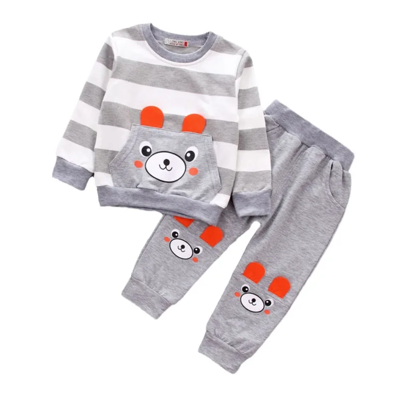 

New Spring Autumn Baby Clothes Infant Girls Outfits Children Boys T-Shirt Pants 2Pcs/Sets Toddler Casual Costume Kids Tracksuits