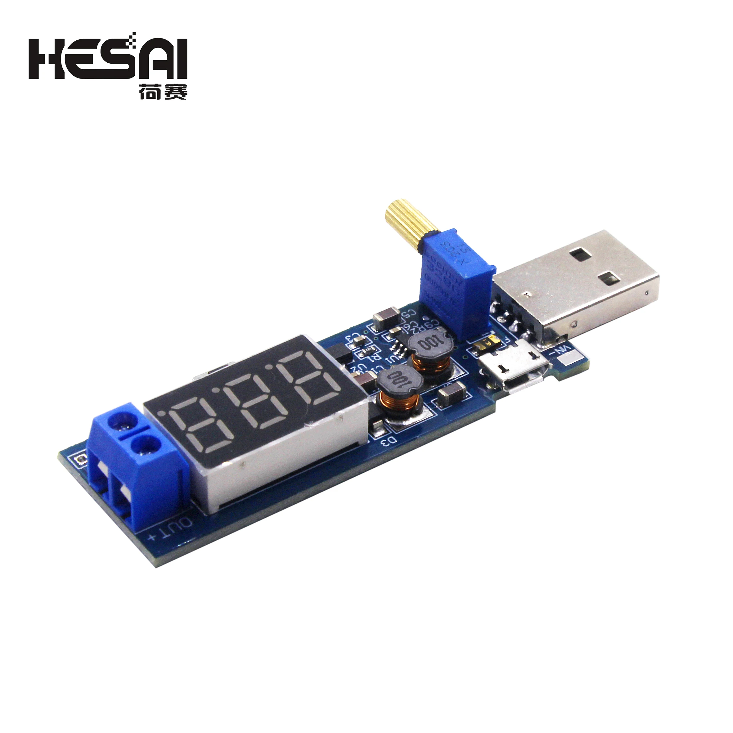 Boost Buck Converter micro USB Step UP / Down Power Supply Module DC-DC 5V to 3.3V / 12V Adjustable Out DC 1.2V-24V
