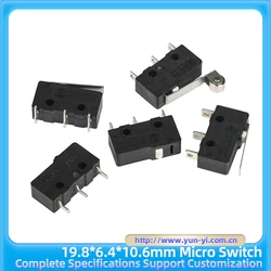 Hot SellTaiwan Zippy SM1 Micro Switch 19.8mm 3 PIN SM1 NO/NC 6A/10A Lever Gas Pump Argon Arc Welding Rice Cooker Microwave Oven