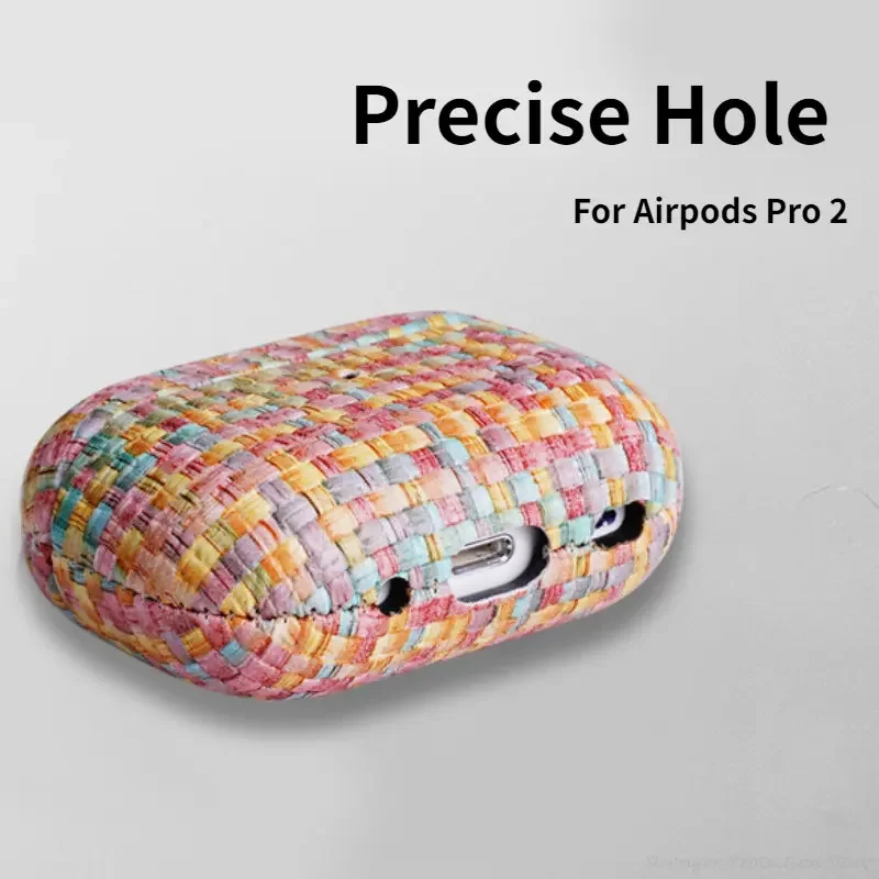 Чехол из натуральной кожи для AirPods Pro 2, аксессуары для наушников AirPods 1, 2, 3, аксессуары для наушников с узором из воловьей кожи с пряжкой