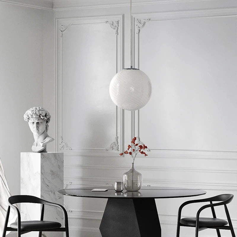 Win Way Lollipop فقاعة ملونة زجاج إبداعي قلادة ضوء القرون الوسطى كريم مطعم غرفة نوم غرفة الأطفال ضوء بريق