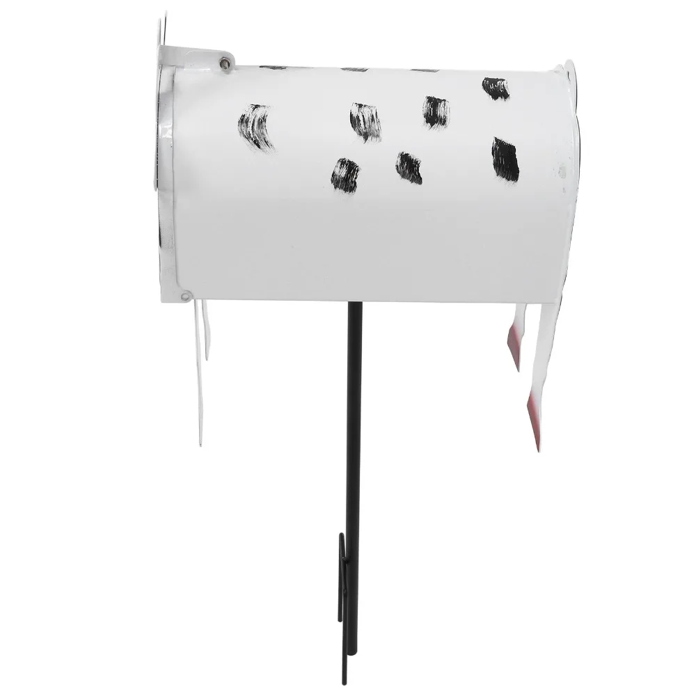 13pcs Iron Cow Mailbox Cover Ample Inner Space Spacious Delivery Port Animal Mailbox Cow Spots Cow Letter Box Cover Yard Decor