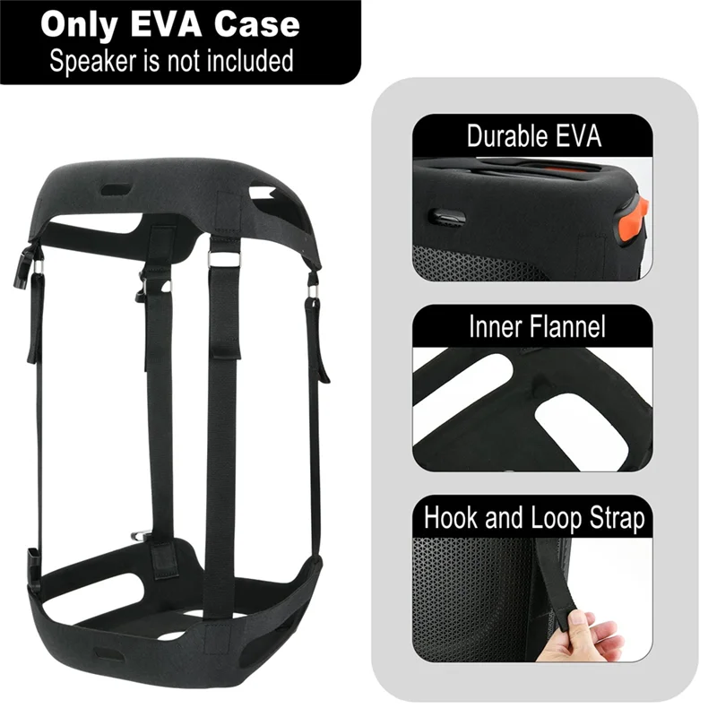 

ABKI-Txesign Travel Carrying Case For Partybox 110 Speaker EVA Protective Replacement Cover With Dual Shoulder Strap