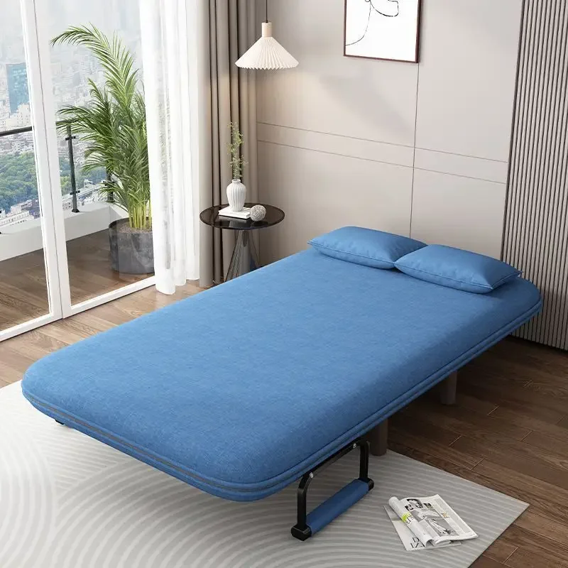 dual-use balcony sofa living room small apartment study push-pull folding sofa bed Ready to ship and purchase with peace of mind