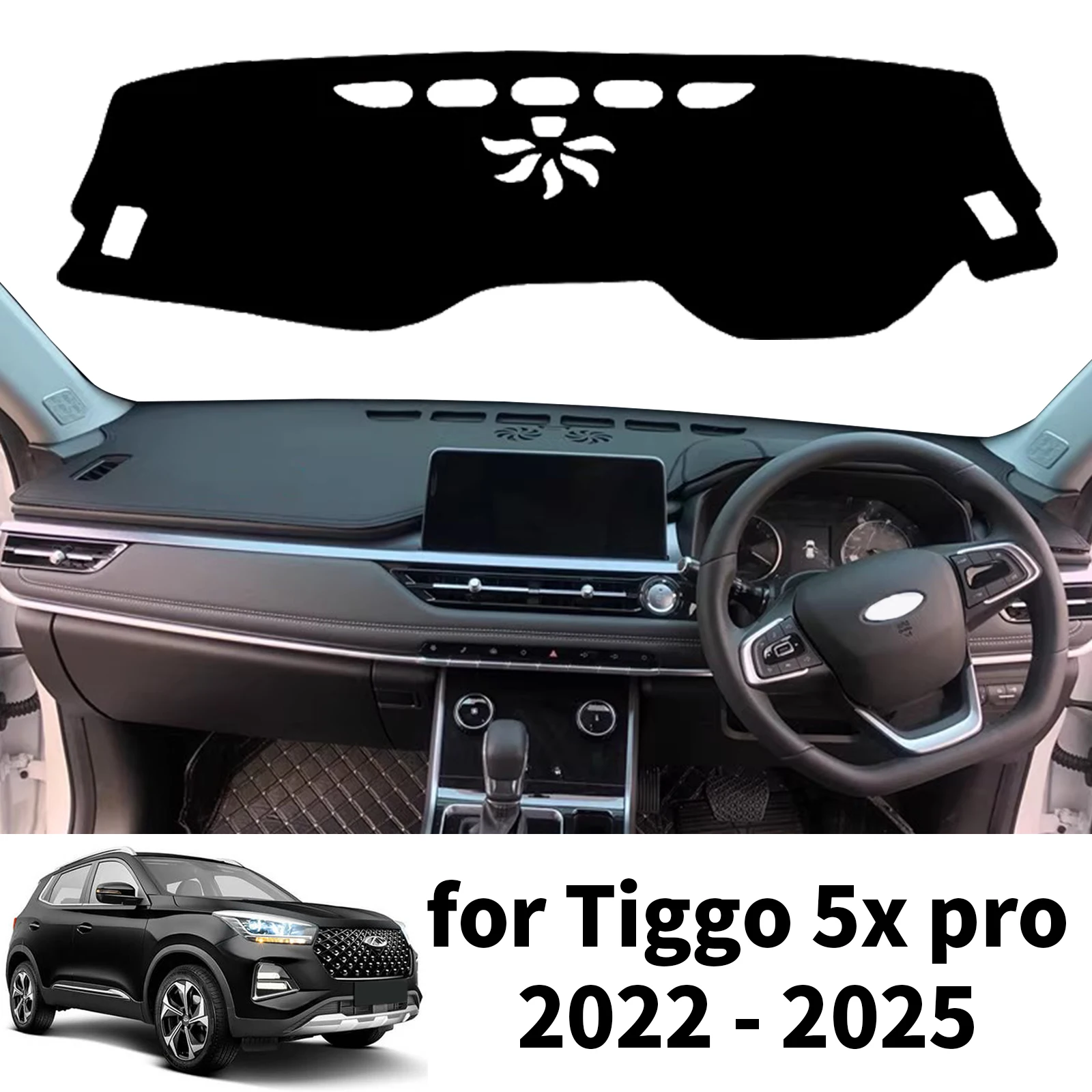 

for Tiggo 5x pro 2022-2025 2023 2024 DashMat Car Dashboard Cover Pad Sunshade Protective Carpet Dashmat Accessories Dash mat