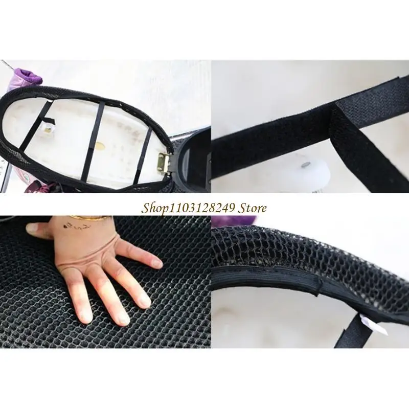 

N5KD Motorcycle Scooter Moped for Seat Cover for Seat Anti-Slip Cushion Spacer Mesh Fabric Breathable M-3XL for Seat Cover