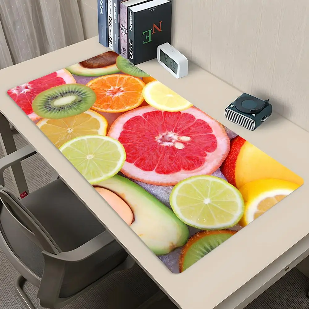 fruit watermelon summer fruit orange Mouse Pad Gaming 800x400mm MouseMat Gamer Japanese cartoons XXL Mause Carpet PC Desk