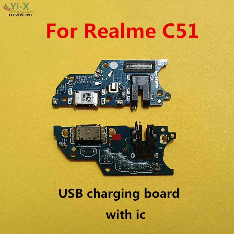 

1pcs Dock Connector USB Charging Board Flex Cable for Realme C51 Charger Port Replacement Part