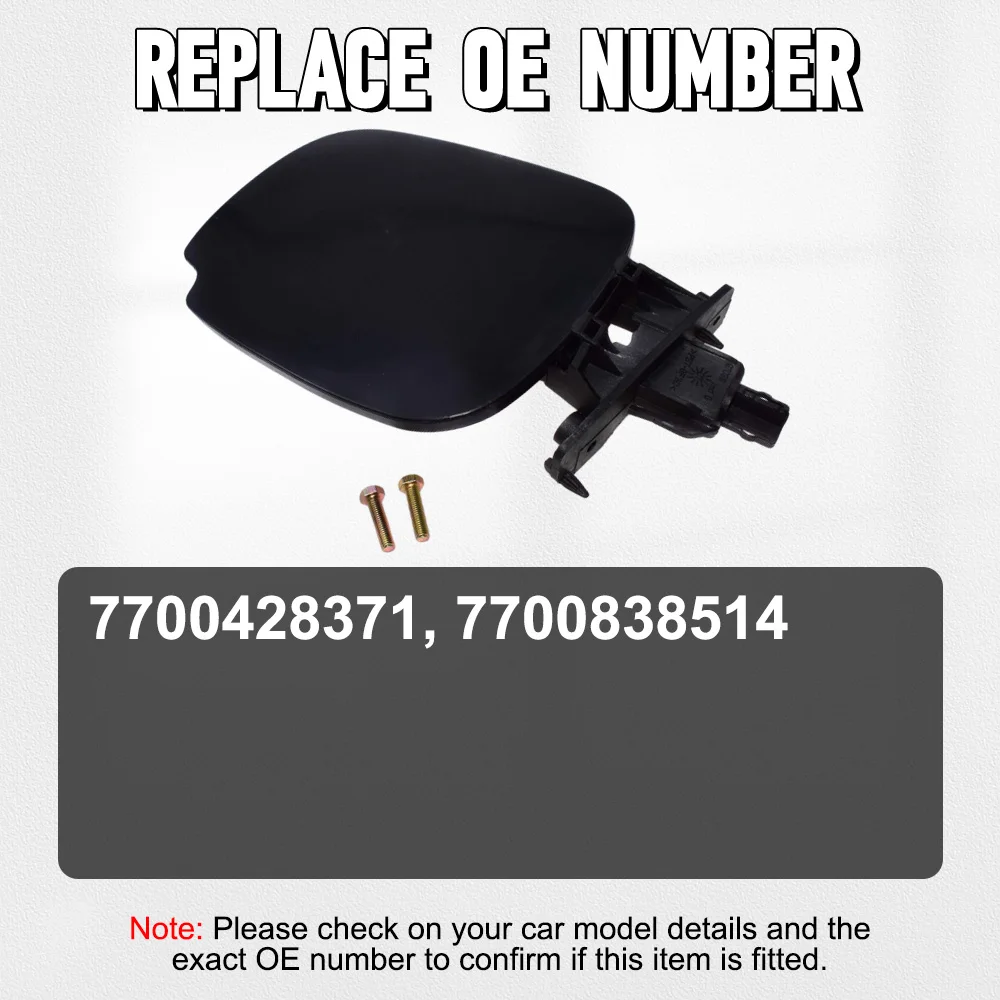 Brandstoftank Vuldop Cover Flap Scharnier Afdichting Ongeverfd Zwart voor Renault Scenic 1999 2000 2001 2002 2003 7700428371 7700838514