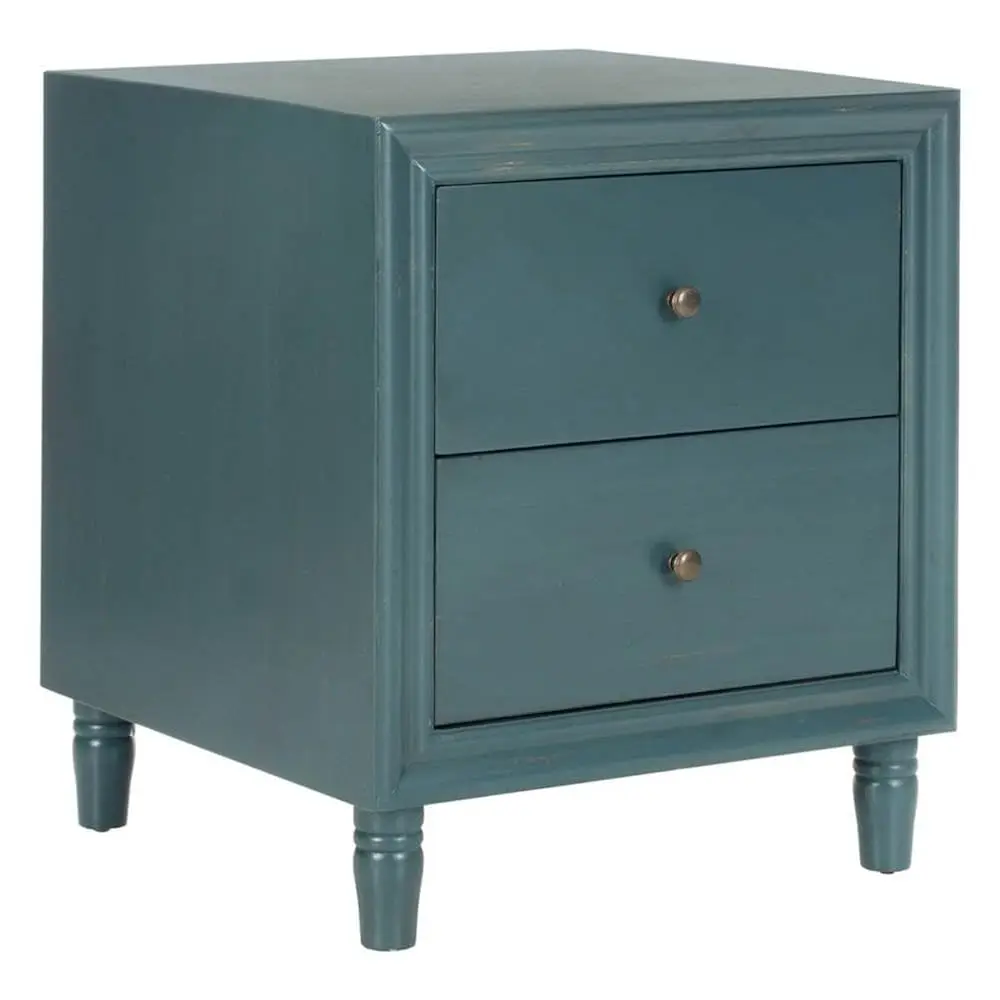 Table d'appoint en acier bleu sarcelle Blaise Collection American Homes