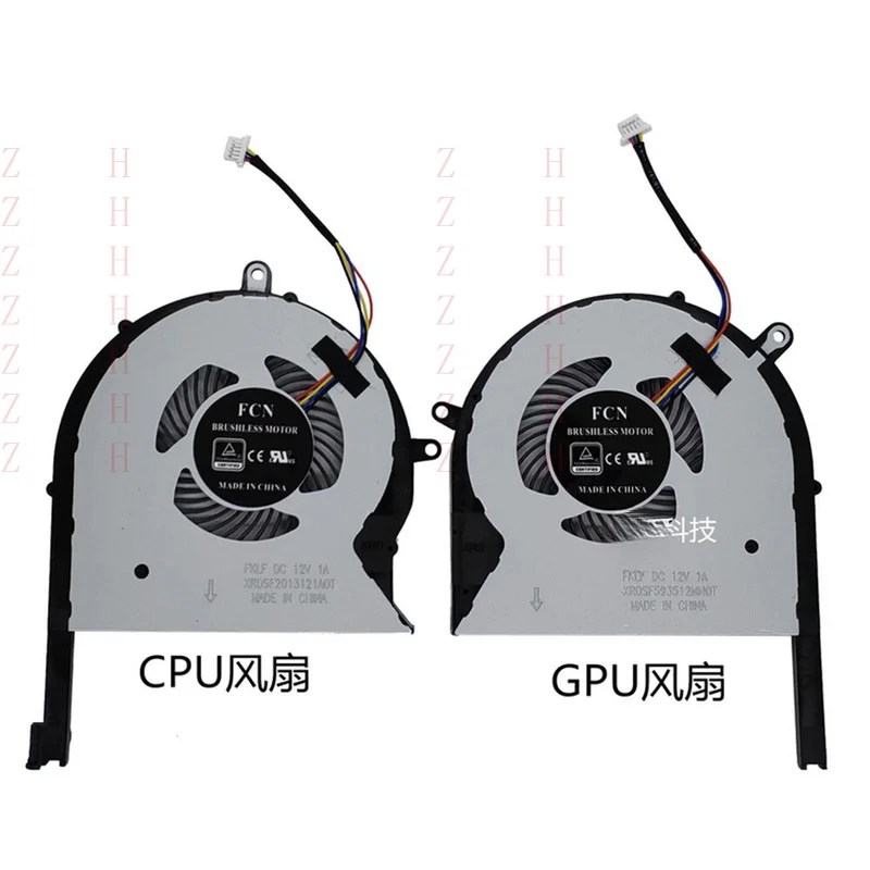 

ZZHH для ASUS GL503GE GL703GE PX703GE ноутбука, процессор, графический процессор, охлаждающий вентилятор, вентилятор-кулер