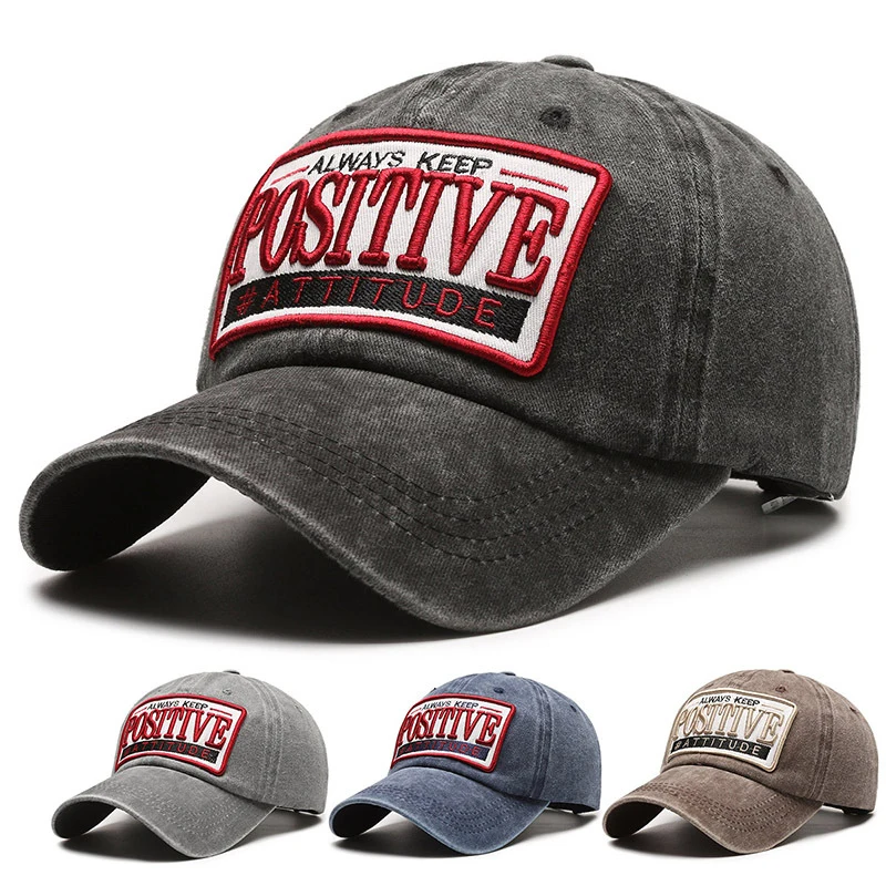 Unisex Lässige Bestickte Gewaschene Vintage Baseballkappe Trendige Herrenmütze Modische Damenmütze