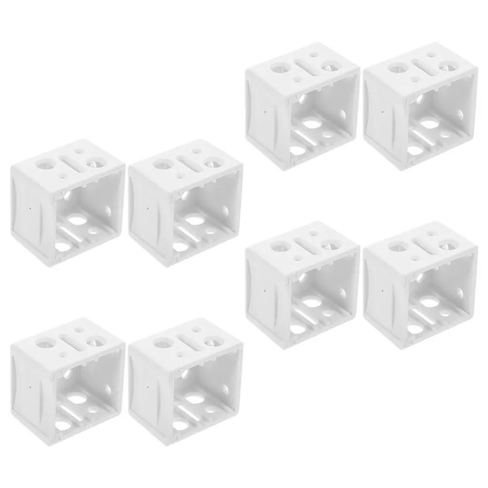 

12 Pieces 1 Inch White Blind Brackets Profile Box Mounting Window Blinds Mini Shutter Hardware Accessories