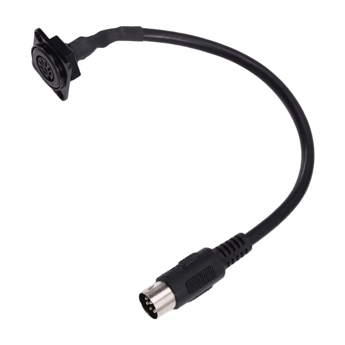D-Type 8 Pin DIN MIDI Extension Cable Female to Male Connector Adapter Panel Mount Audio Cord