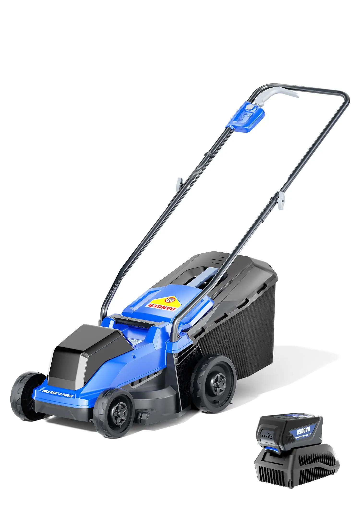 40V 14-in Brushless Electric Cordless Lawn Mower Kit
