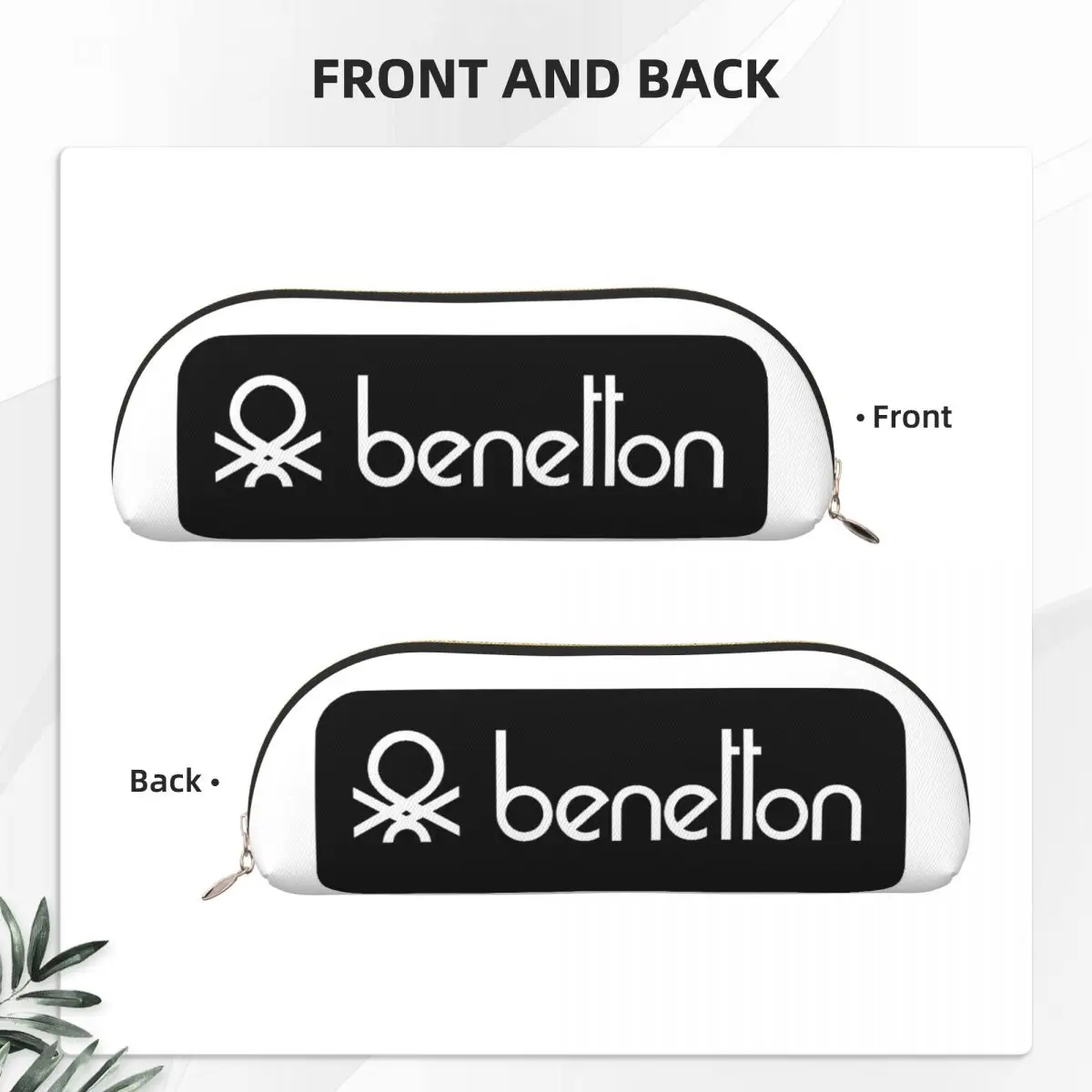 United Colors Of Benetton Pencil Case Pencil Pouch Storage Stationery Supplies Big Capacity Pen Box Pencil Bag for Students Gift view 3