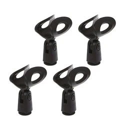 4pcs Microphone Clip Adjustable Mic Holder Clamp For Desktop Floor Standing Microphones Stand