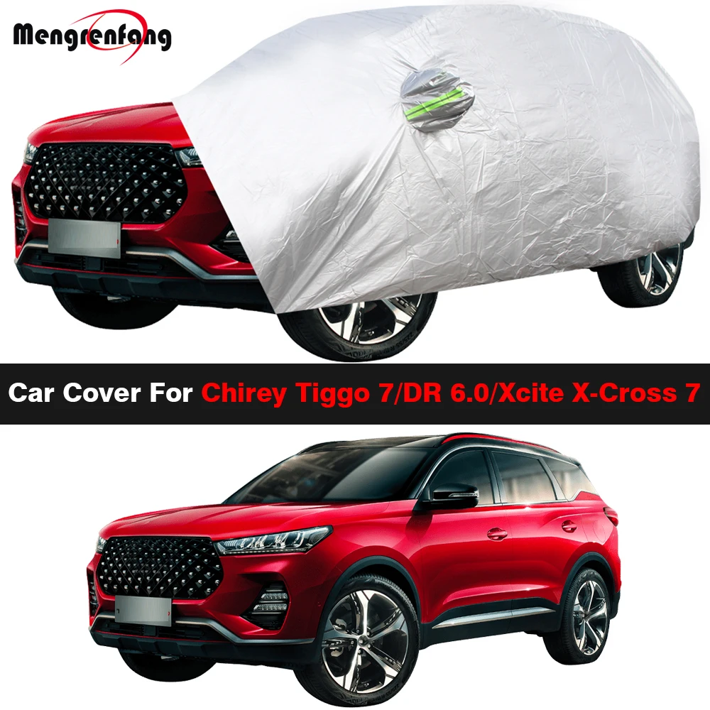 Car Cover Sun Rain Snow Protection Cover For Chery Chirey Tiggo 7/ DR 6.0/ Sportequipe 6/ Xcite X-Cross 7/ Ebro S700 2020-2025