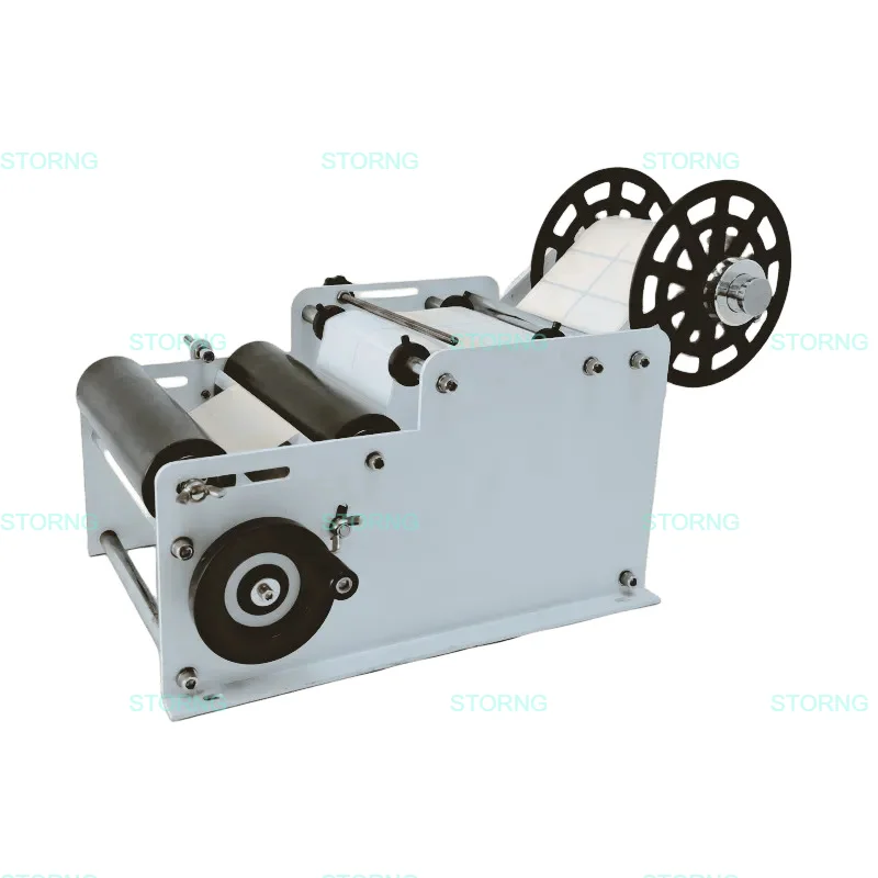 Adhesive Coater Labeling Machine for Round Plastic Glass Metal Small Bottles