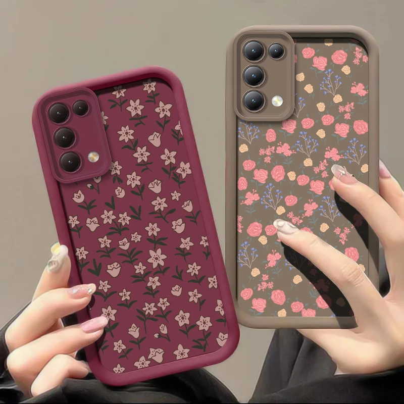 Redmi A5 4G A 5 الفاخرة زهرة اللوحة جراب هاتف ل Xiaomi Redmi A3 برو A2 زائد A1 + لينة ماتي سيليكون غطاء مقاوم للصدمات #2