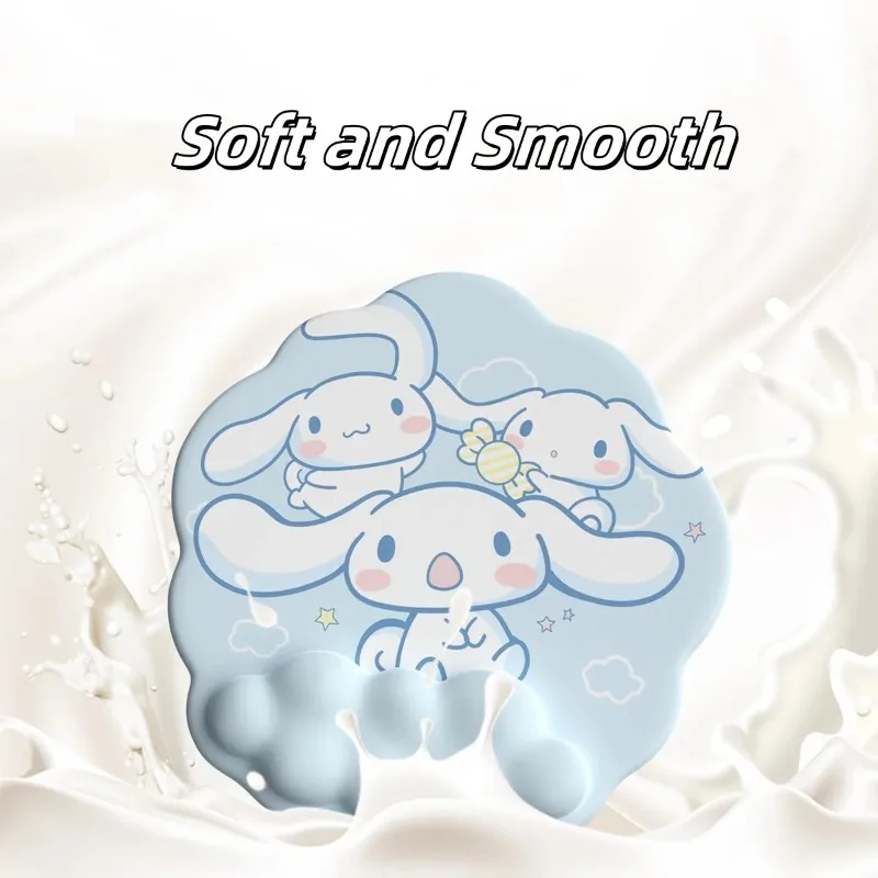 

Sanrio Mouse Pad Keyboard Hand Rest Cartoon Cinnamoroll silicone non-slip Mouse Pad with Wrist Rest for Computer Laptop Macbook