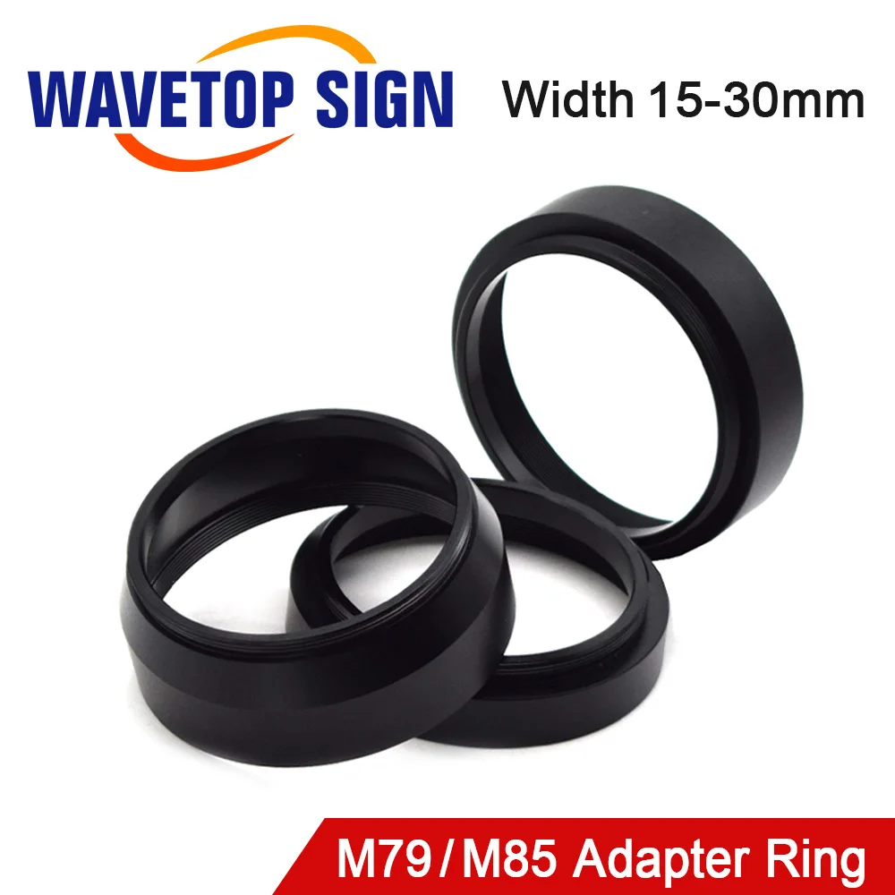 WaveTopSign Scan Lens Adapter Ring M79 to M85 Extend Ring Width 15/18/20/22/30mm for Fiber Laser Marking Machine