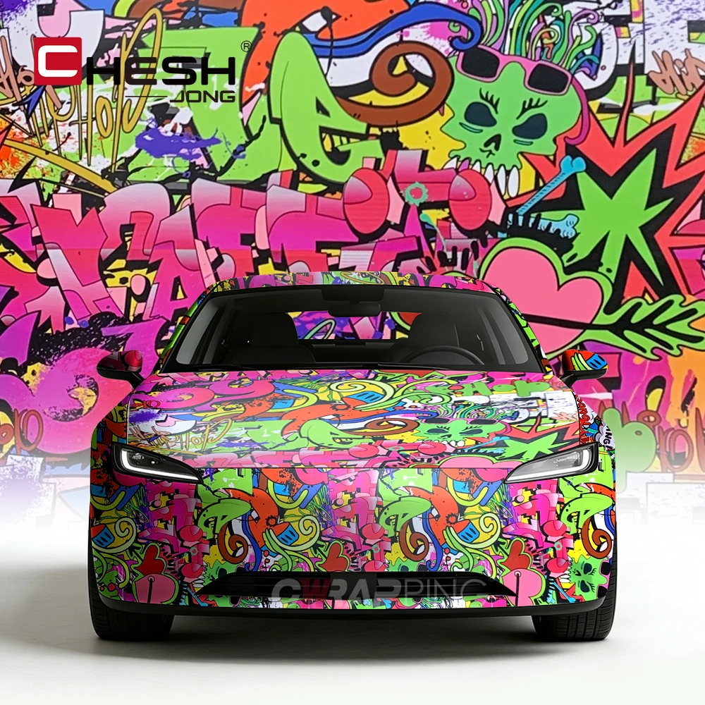 

Motorcycle Stickers for Car Graffiti Film Exterior Car Vinyl Wrap Body Covering Tuning Auto Accessories Motorcycles Sticker Foil