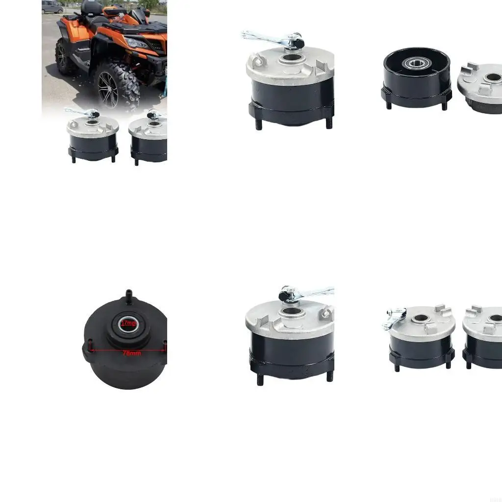 Three-Post Drum Brake Replacement Assembly with Integrated Mechanical Arm for 49cc/50cc/70cc/90cc/110cc Front Wheel Service H9EE