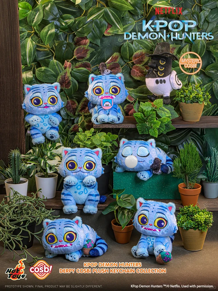 Neue Hot Toys Cosbi KPOP Demon Hunters Derpy Schlüsselanhänger Blind Box Weicher Plüsch-Anhänger Sammlerstück Mystery-Spielzeug Geburtstagsgeschenk Figur