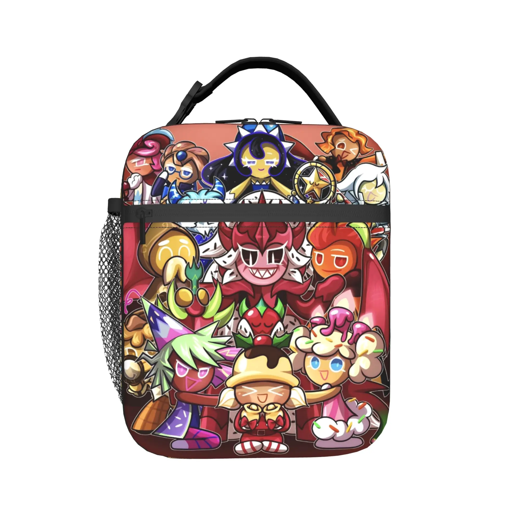 Cookie Run Kingdom Lunch Bag  Picnic Lunch Box For Child  Funny Print Tote Food Bags Waterproof Portable Zipper Cooler Bag