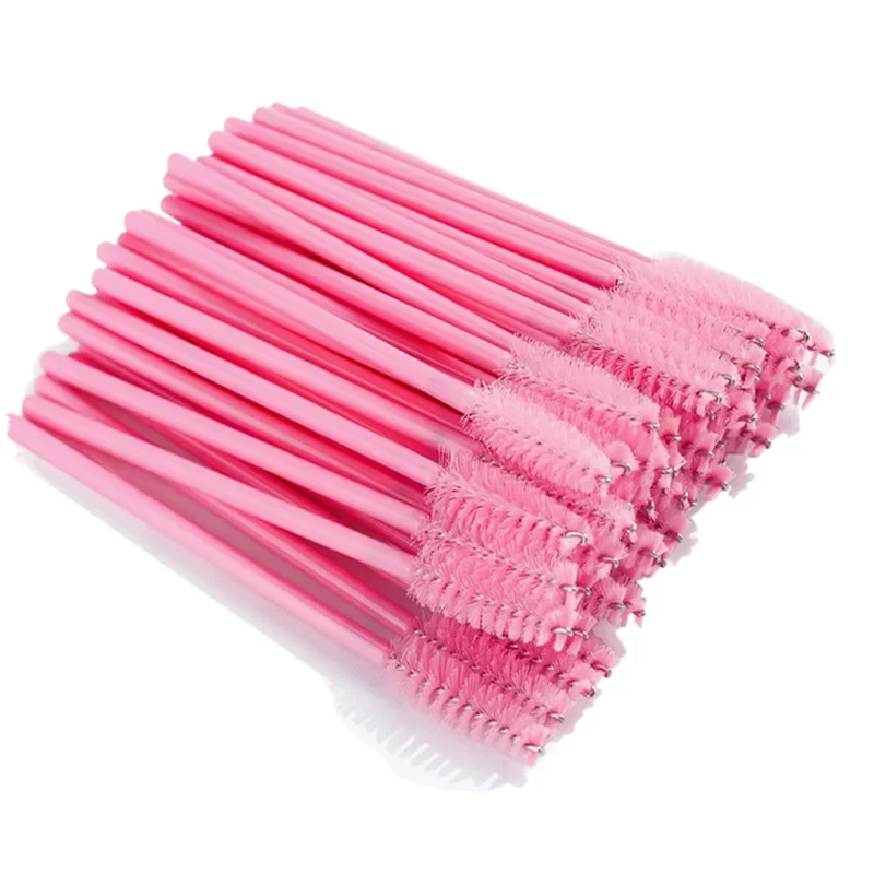 Brosses d'extension de cils, peigne pour les yeux cassés, baguettes de mascara réutilisables, applicateur cosmétique, outils de finition des cheveux, 50 pièces