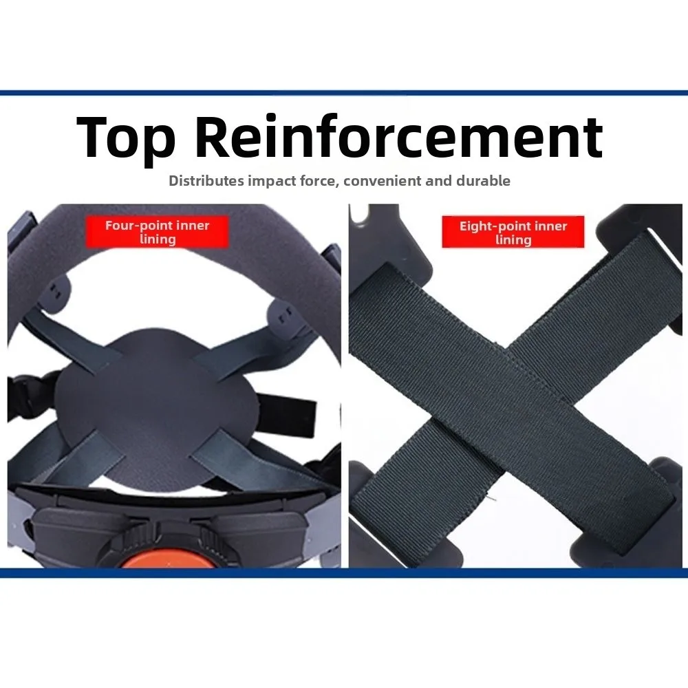 

4/8-точечная каска, подвесная ручка/кнопка, прочная подкладка для защитного шлема, противоударная регулируемая крышка, вставка для промышленного использования