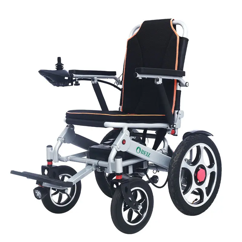 

500-Watt dual-motor disabled electric wheelchair with controller rod