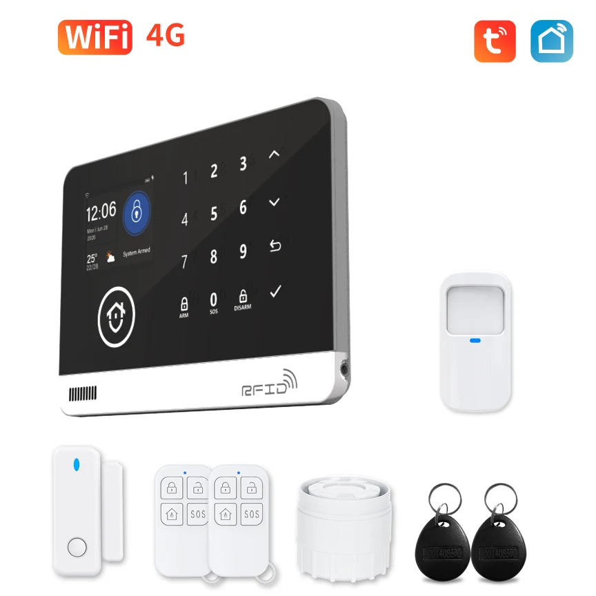 WiFi GSM Smart Home Alarm Security System GS-G74 Replaceable Battery Intelligent Smoke Alarm WiFi Module