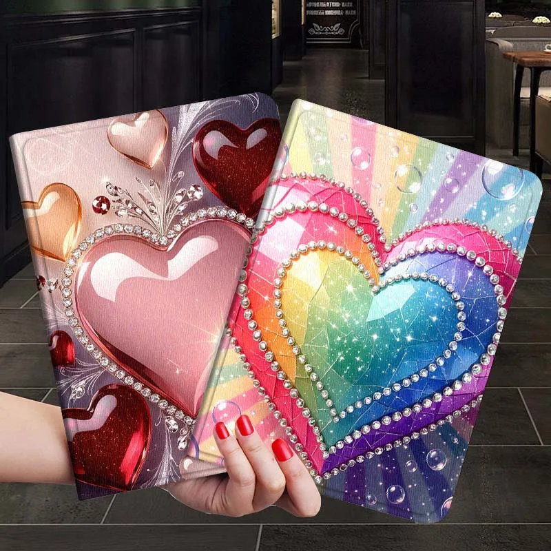 

Trendy Love Design Pattern Tablet Case For Samsung Galaxy Tab S7 S8 S9 S10 FE Plus 12.4 13.1 Inch