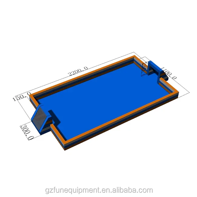 20 x 10 m menschlicher Billardtisch, aufblasbares Billardbrett, zusammenklappbarer Billardtisch, aufblasbares Fußballplatz mit Boden