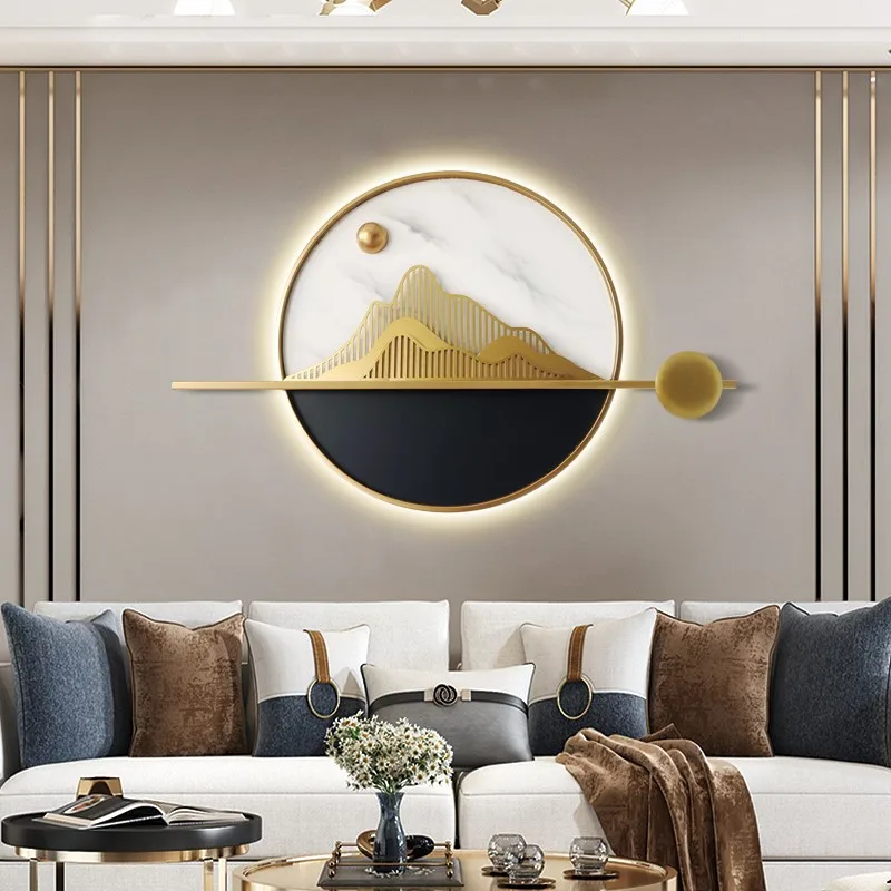 

Metal Wrought Iron Wall Hanging Sofa Background Wall Decoration Creative Living Room Bedroom Porch Wall Decoration