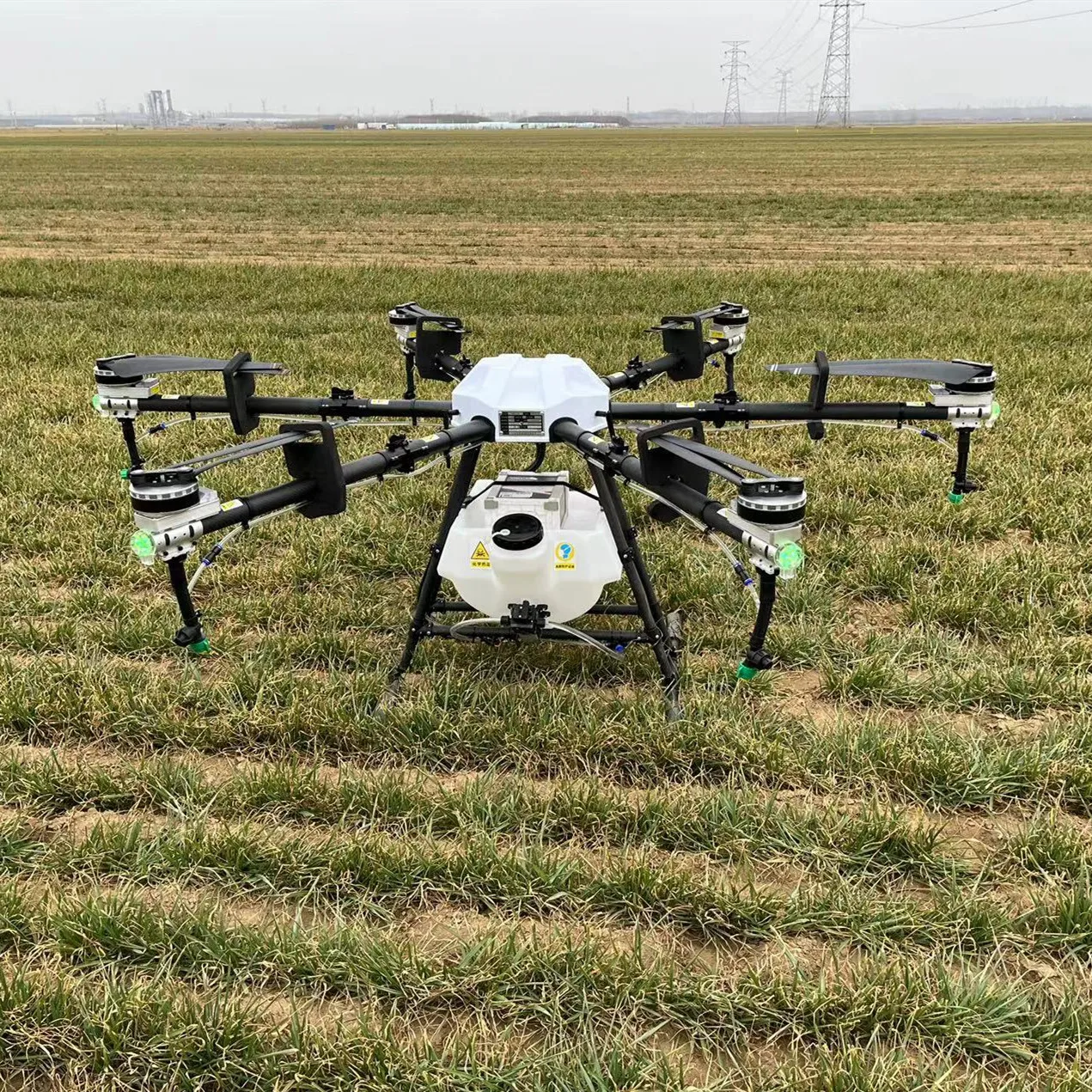 Agri drones de agricultura, rociador de semillas, fertilizante, rociador para fumigación