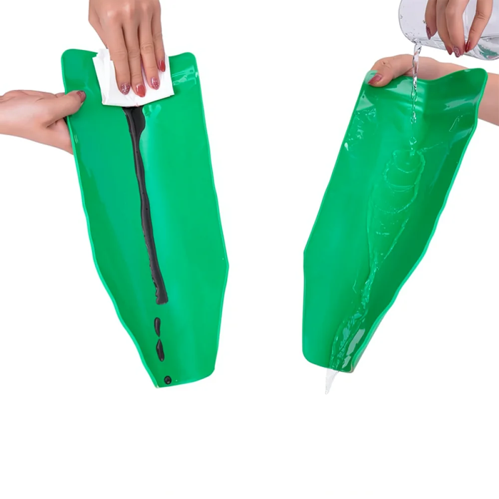 Flexible Oil Draining Tool Folding Funnel For Car Motorcycle Maintenance Leak Proof Guide Plate Auto Fluid Transfer Pipe