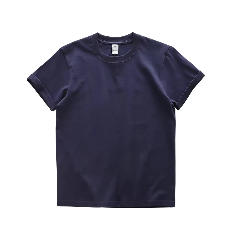 280g Schweres Baumwoll-Kurzarm-T-Shirt für Herren, Neues Sommer-Freizeit-T-Shirt für Männer und Frauen – Detail 5