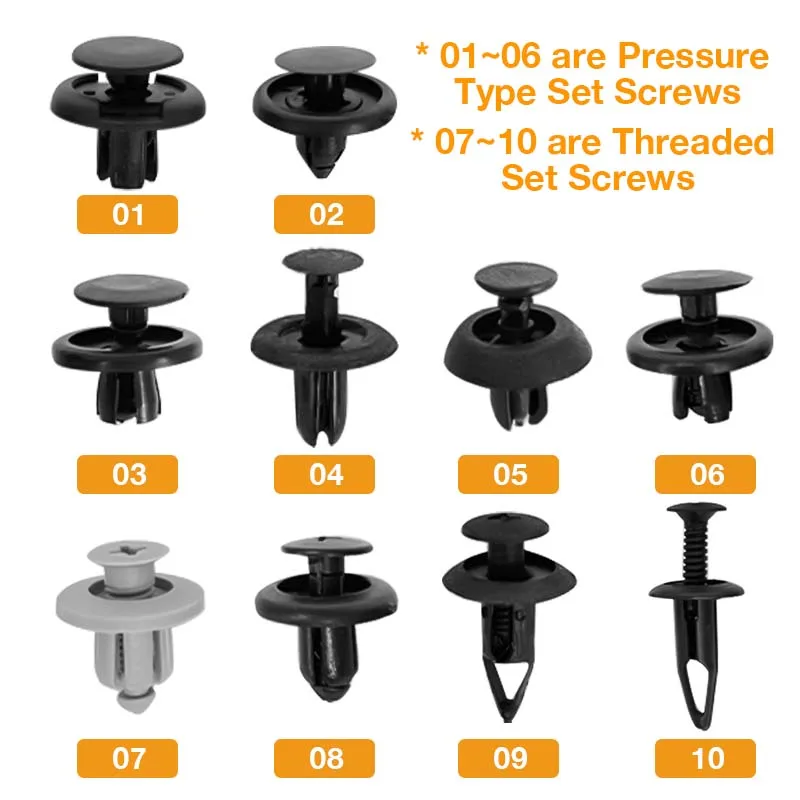 AUTOMECHANIST 100pcs Car Bumper Fender Rivet Fasteners Screw Universal Plastic Car Repair Fastener Clips For BMW Audi Golf Opel