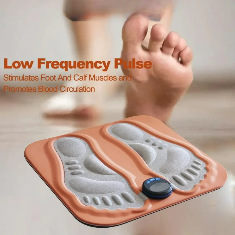 

3D Smart Foot Massage Pad Feet Massager 6 Modes 15 LevelsImprove Blood Circulation Relax Muscles Slim Legs Rechargeable Foot Pad