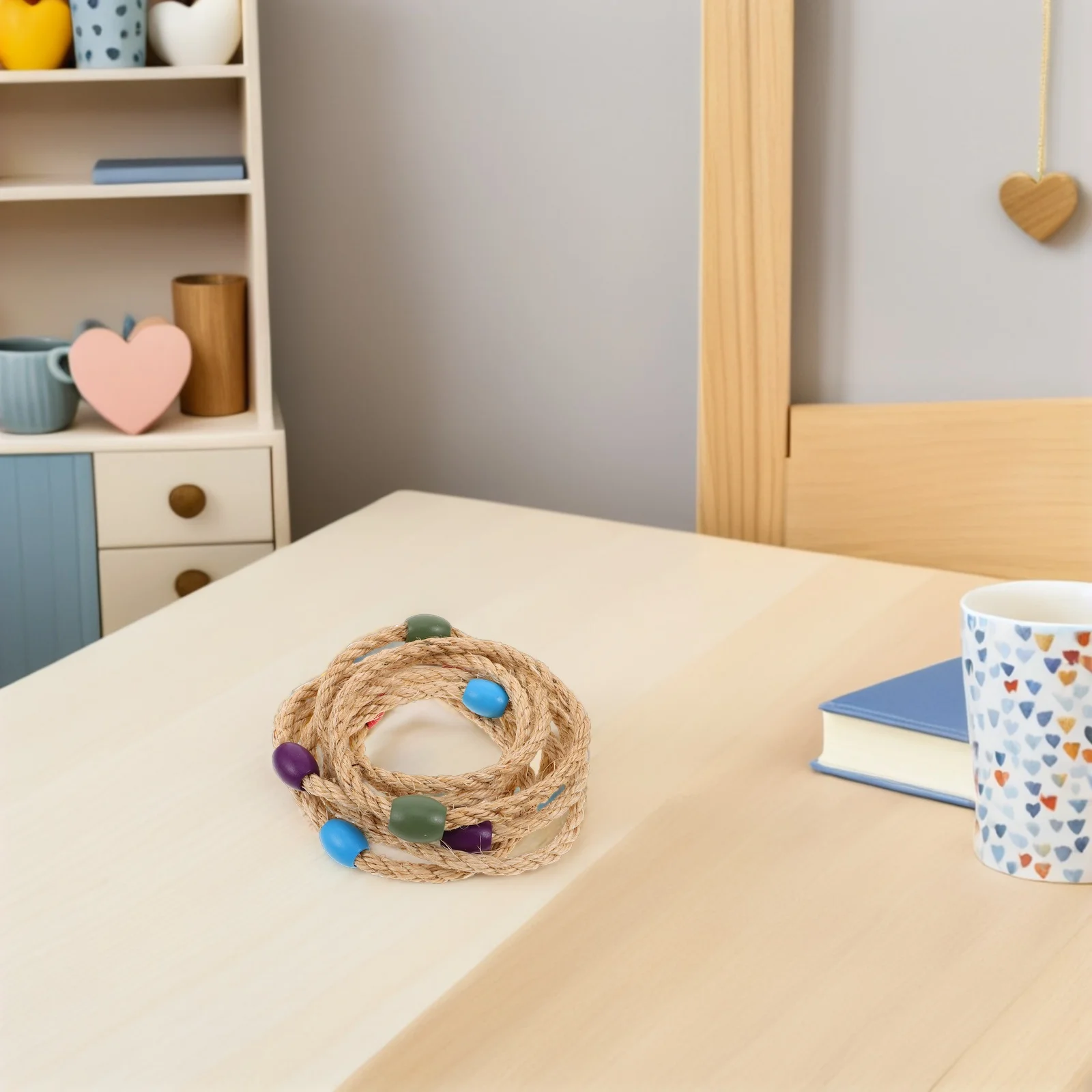 

10Pcs Rope Toss Rings for Kids Outdoor Ring Toss Game Set Enhancing Hand-Eye Coordination in Lawns Beaches Playgrounds