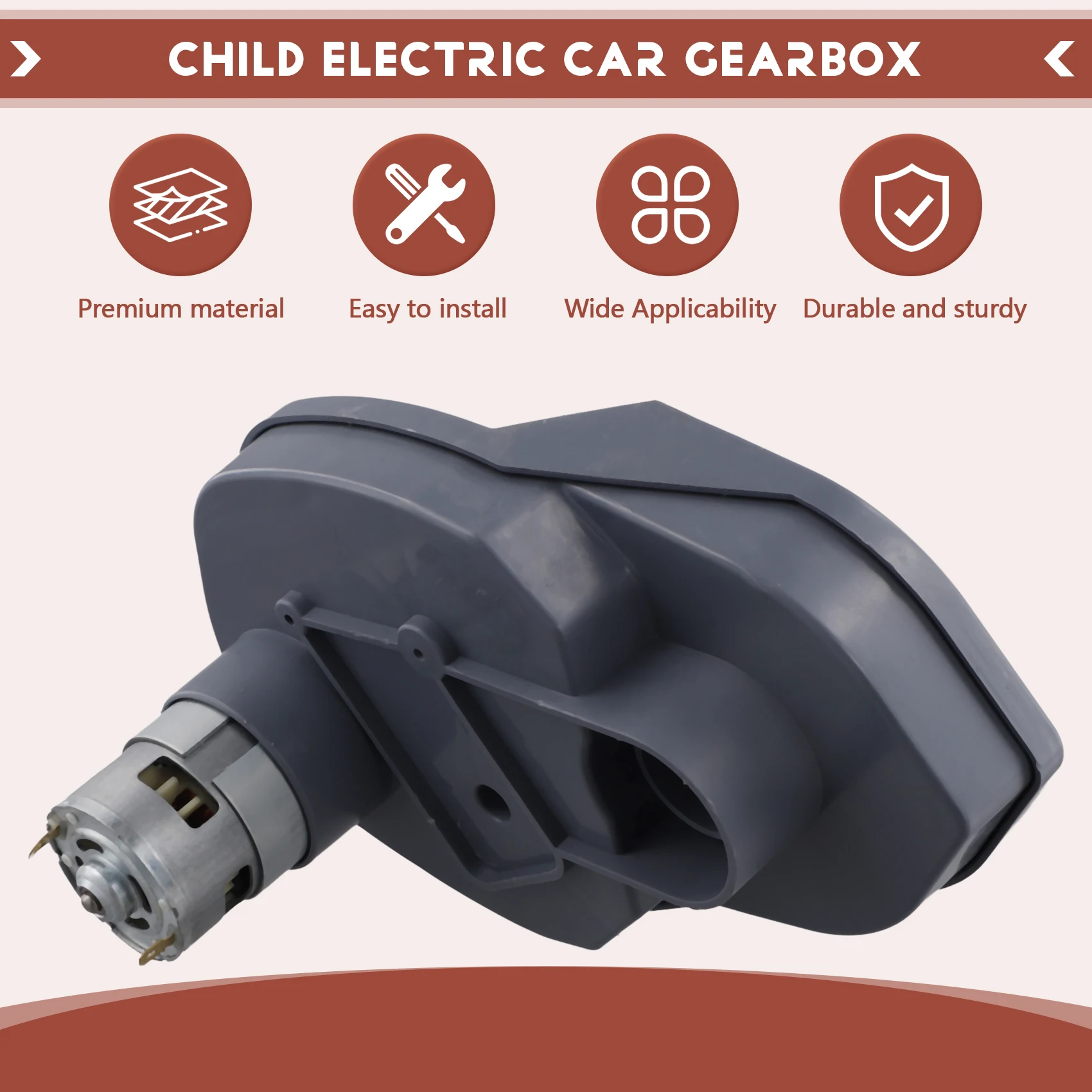 A49T RS755 Children Electric Car Motor 24 16000RPM Gear Case Toys Electric Car Parts for Remote Control Car