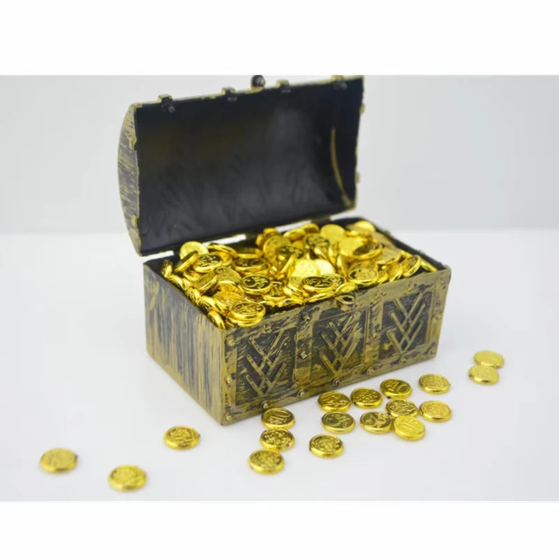 Pièces d'or en plastique, échelle 1/6, modèle de trésor, accessoires de scène pour poupées d'action de 12 pouces, jouets animés