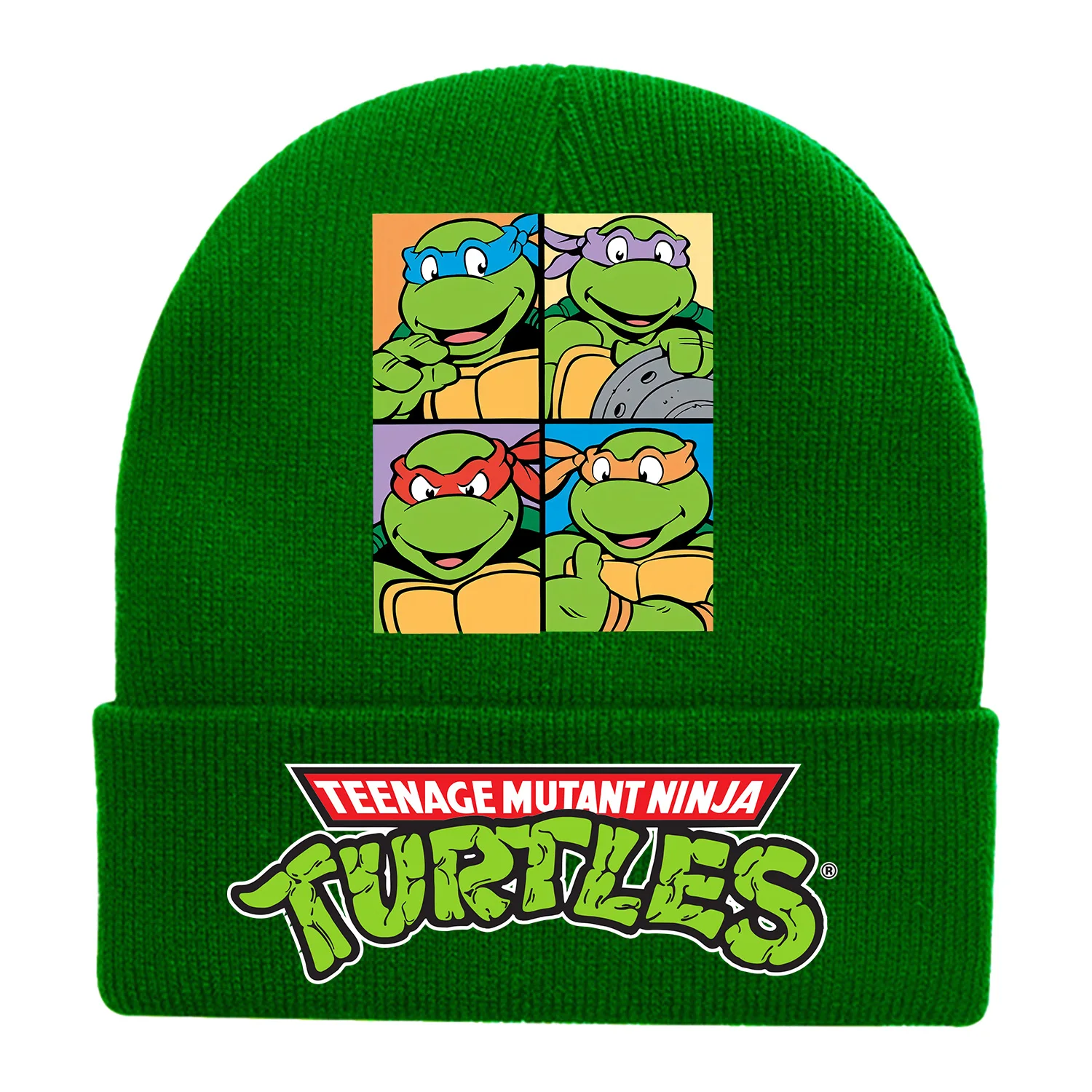 New Fashion Teenage Mutant Ninja Turtles Children\'s Cap Knitted Caps for Boy Trendy Baby Hat Beanie Anime Print Winter Hats Gift