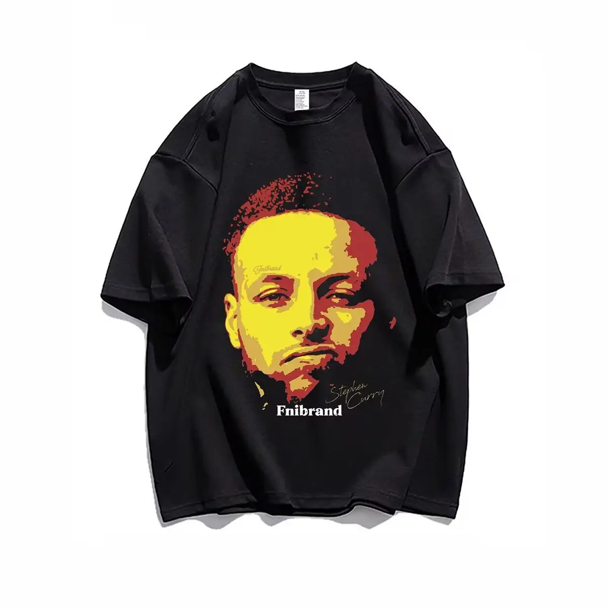 

2026 New Fashion High Street Brand Basketball Curry Graphic Printed Men's and Women's Crew Neck Plus Size Short Sleeve T-Shirts
